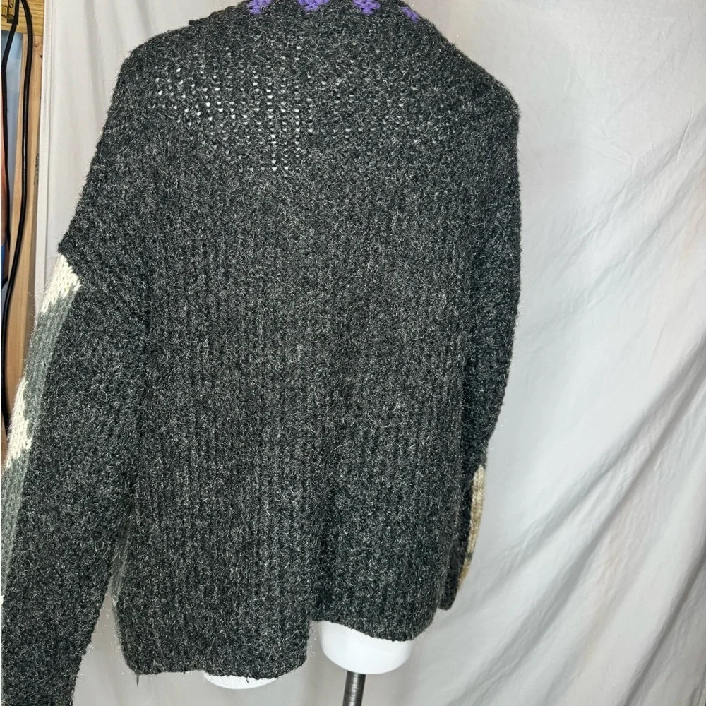 Vintage Kitty Hawk Wool Blend Fall Sweater Size Medium - Picture 3 of 7